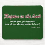 Rejoice in the Lord (dark background) Mouse Mats