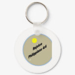 Rejoice Keychain with Smiley Face