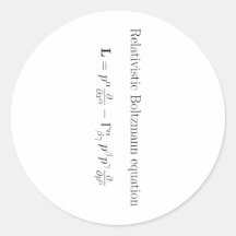 Relativistic Boltzmann equation Sticker