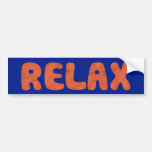 Relax Bumper Stickers