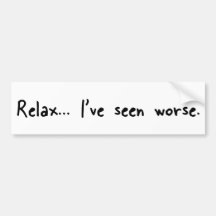 Relax Bumper Stickers