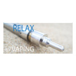 Relax by vaping full color rack card