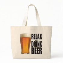 Relax Drink Beer Tote Bag