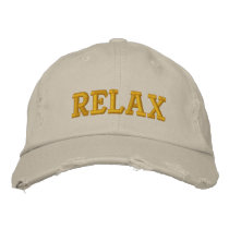 Relax embroidered hats by bjaes01 Relax embroidered hats