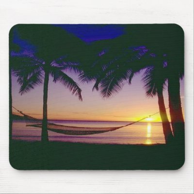 Relax, enjoy the sunset in this hammock.  Mousepad by design_girl