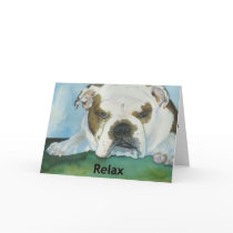 Relax Greeting card
