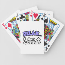 Relax ... I Am A Curator Bicycle Poker Cards