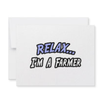 Relax, I'm a Farmer invitations by Farmer_Shirts Relax, I'm a Farmer invitations