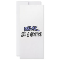 Relax, I'm a Grandma rack cards