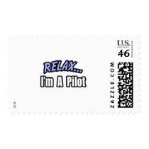 Relax, I'm A Pilot Stamp