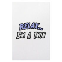 Relax, I'm a Twin stationery by Shirts_For_Twins Relax, I'm a Twin stationery