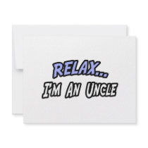 Relax, I'm an Uncle Personalized Invite