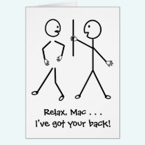 Relax, I've Got Your Back - Get Well Soon cards