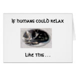 Relax Like A Cat Cards