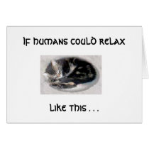 Relax Like A Cat cards by jmarkafghans Relax Like A Cat cards