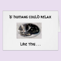 Relax Like A Cat cards