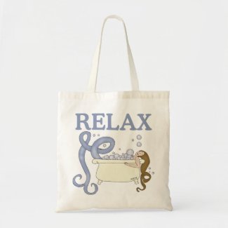 Relax Mermaid Canvas Bags