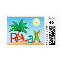 Relax Postage Stamp