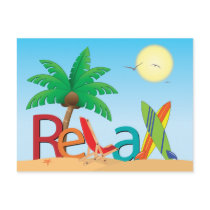 Relax Postcard by FloridaSiren Relax Postcard