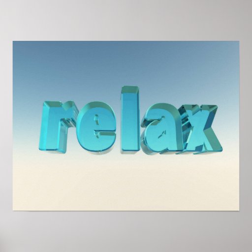 relax poster Zazzle
