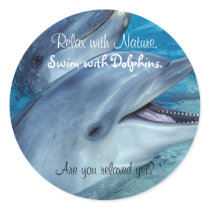 Relax with Nature, Swim with Dolphins stickers by DolphinGirl6 Relax with Nature, Swim with Dolphins stickers