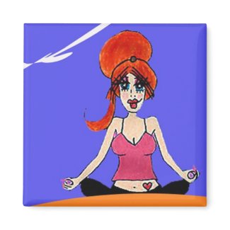 Relax yoga magnet magnet