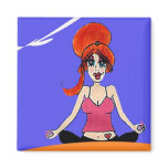 Relax yoga magnet