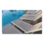 Relaxation Chairs around Hotel Pool Rectangular Stickers