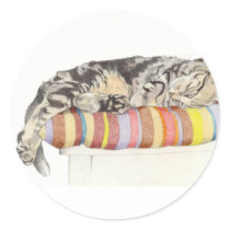Relaxed Cat Sticker