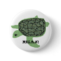 Relaxed Honu sea turtle, RELAX! button