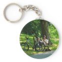 Relaxing After the Ride keychain