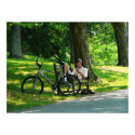 Relaxing After the Ride print