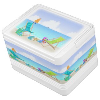 Relaxing Beach Igloo 12 Can Cooler Igloo Ice Chest