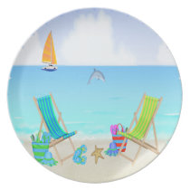 Relaxing Beach Party Plate