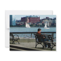Relaxing by the Manhattan Skyline Personalized Announcement