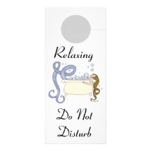 Relaxing Do Not Disturb Mermaid Rack Cards