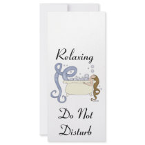 Relaxing Do Not Disturb Mermaid Rack Card