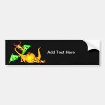 Relaxing Dragon Bumper Sticker