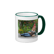 Relaxing Gnome with Santa Cap Mug