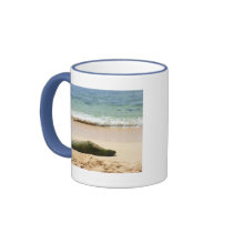 Relaxing Monk Seal Coffee Mug