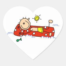 Relaxing on Air Mattress Stickers