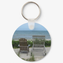 Relaxing on the beach Keychain by usagrl Relaxing on the beach Keychain