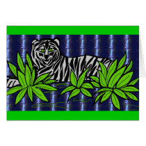 Relaxing Tiger card