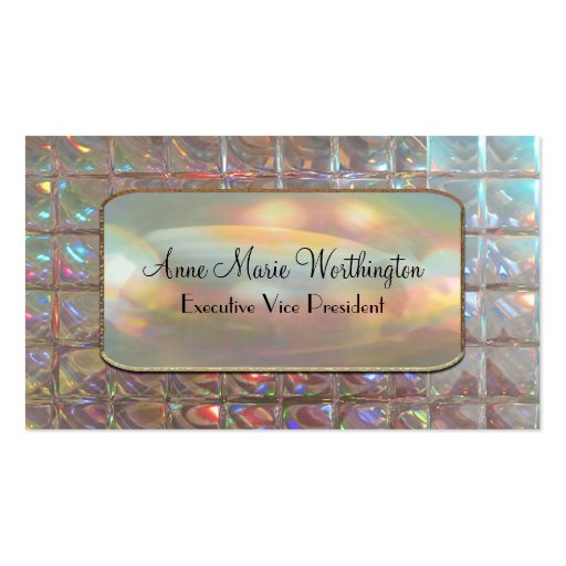 Relayshan Chic Elegant 3.5" x 2" Professional Business Card (front side)