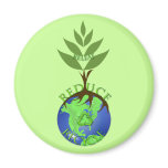 Releaf Reduce Recycle Fridge Magnet