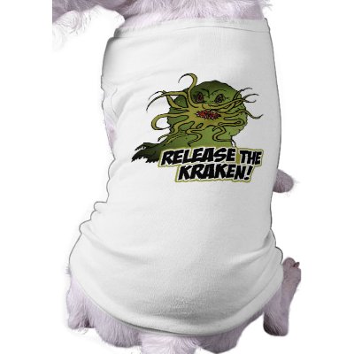 release the kraken pet tee Zazzle_petshirt