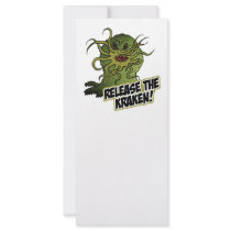 release the kraken personalized rack card