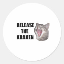 Release the Kraken! Round Sticker