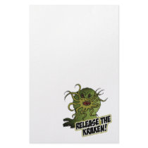 release the kraken stationery paper