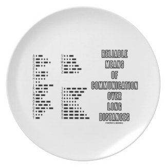 Reliable Means Of Communication Over Long Distance Party Plate